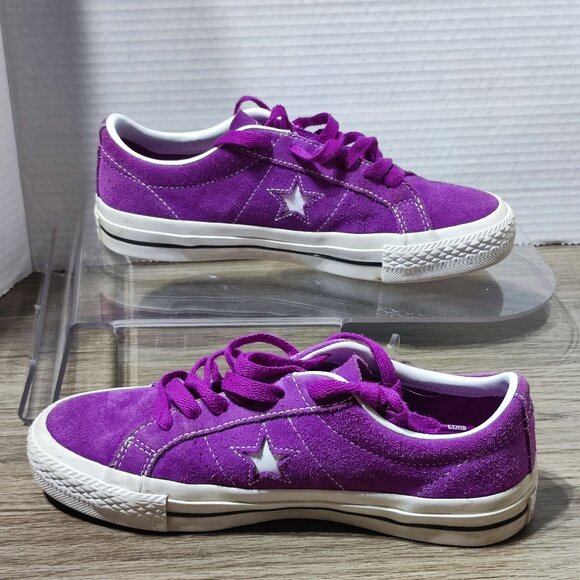 Converse Cons One Star Suede Low Top Skater Sneakers Unisex M 4 W 5.5 Purple - Picture 2 of 14